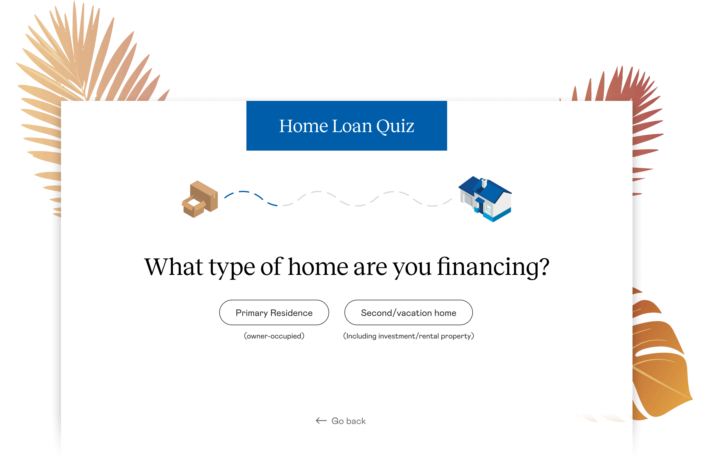 Lennar Mortgage Home Loan Quiz Screen